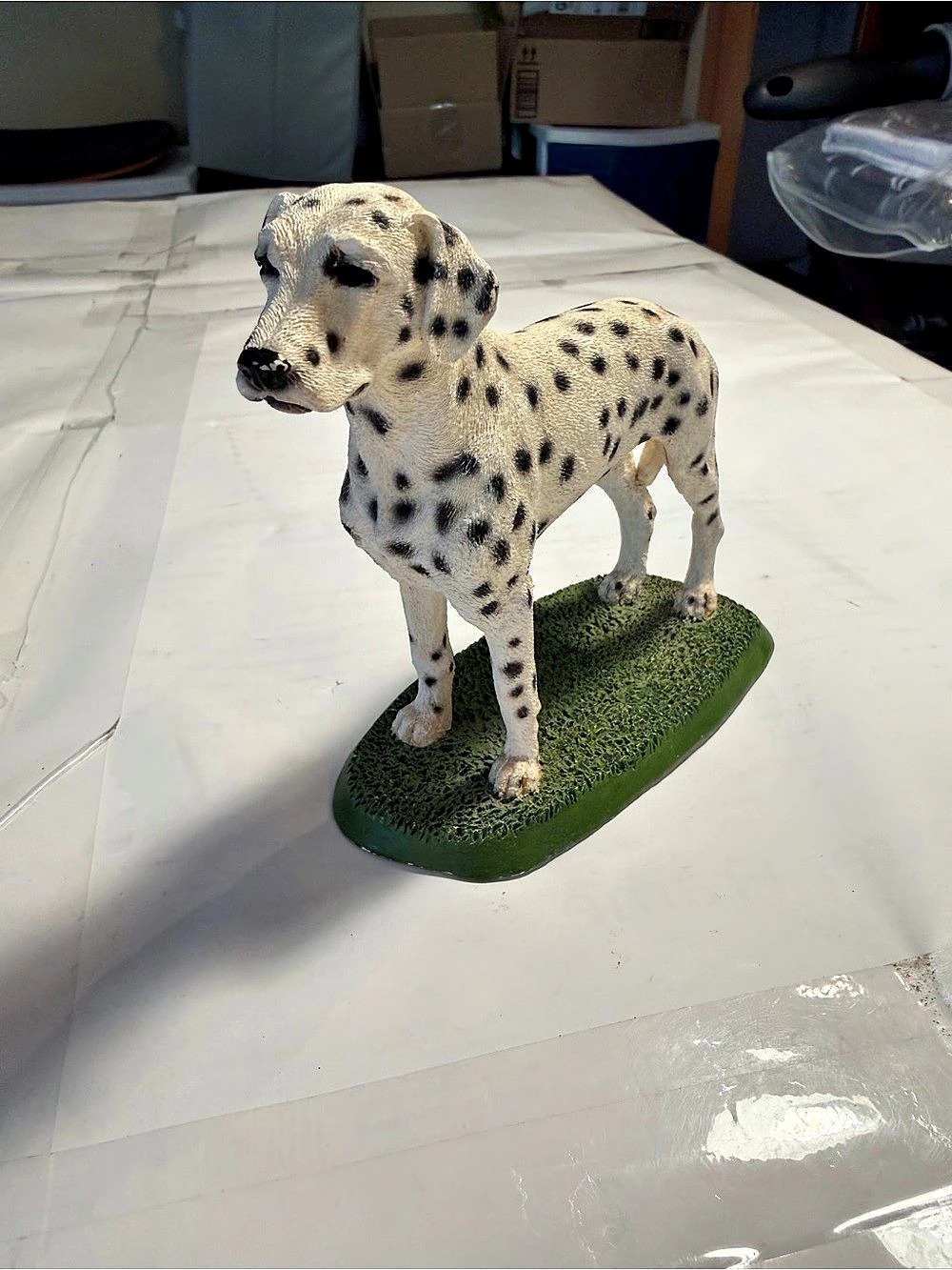 Living Stone Dalmatian Dog Figurine Decor